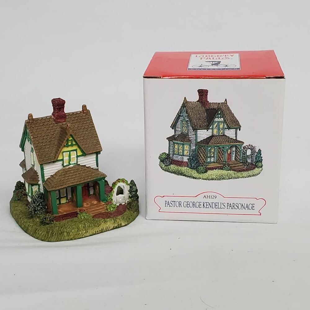 Liberty Falls Pastor George Kendell’s Parsonage AH129 Figurine w/ Box